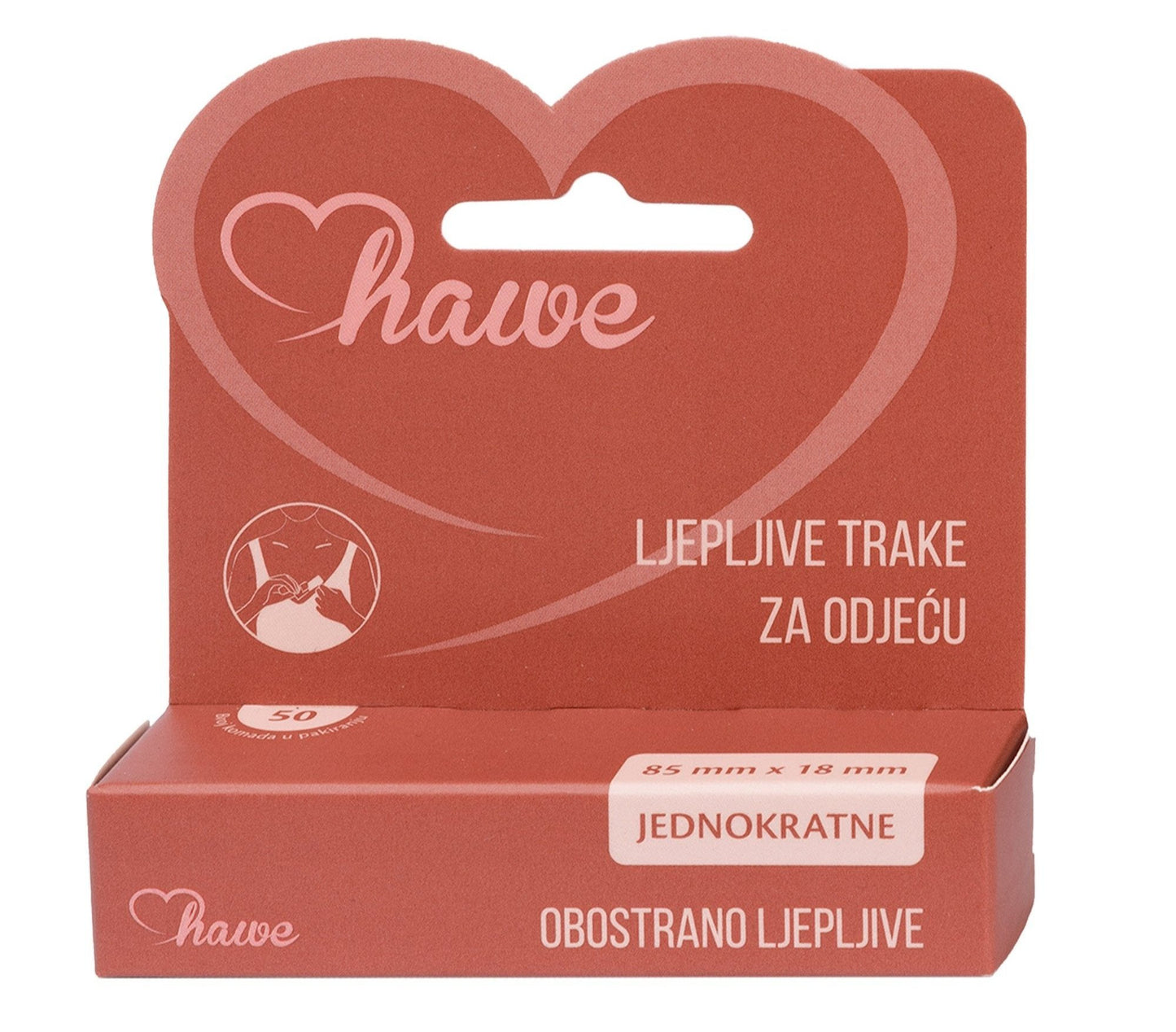 Dvostrane lepljive trakice za odeću (50 kom)